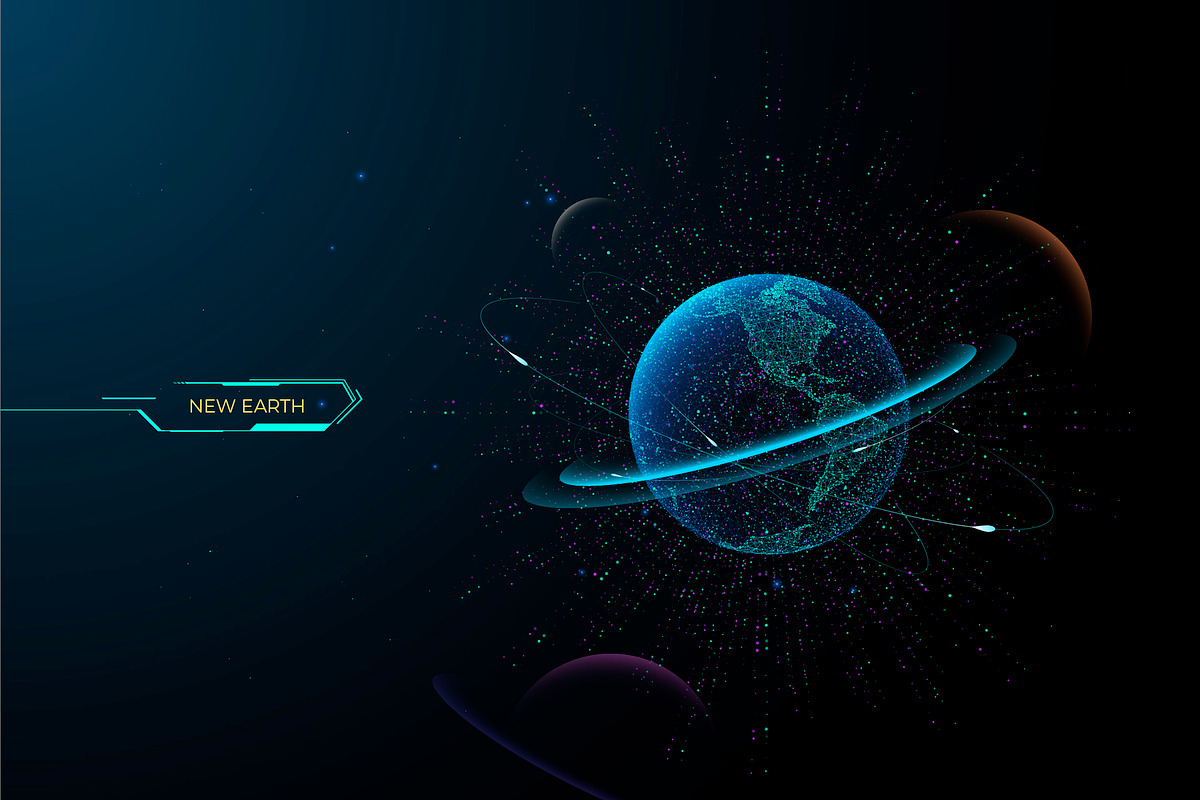 EARTH. Constructor. Design elements, an Object Illustration by ANTON KHRUPIN ART (Photo 4 of 6)