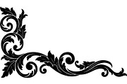 Vintage Baroque Floral Corner Frame, a Decorative Illustration by Creativeshirt (Thumbnail 14 of 20)