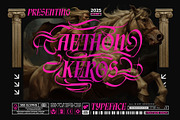 Aethon Keros Typeface, a Blackletter Font by alit design (Thumbnail 1 of 20)