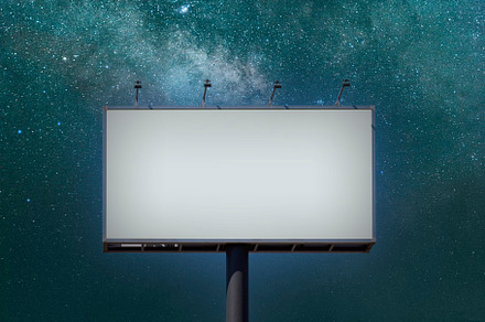 Blank billboard mock up