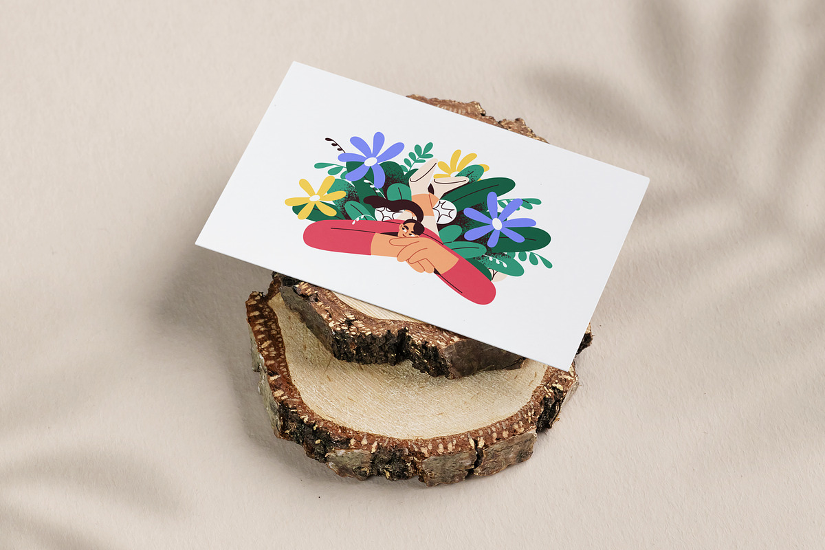 People holding flower bouquets set, a Person Illustration by Good Studio (Photo 14 of 16)