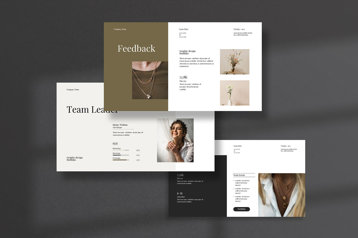 Portfolio Presentation Template preview 5