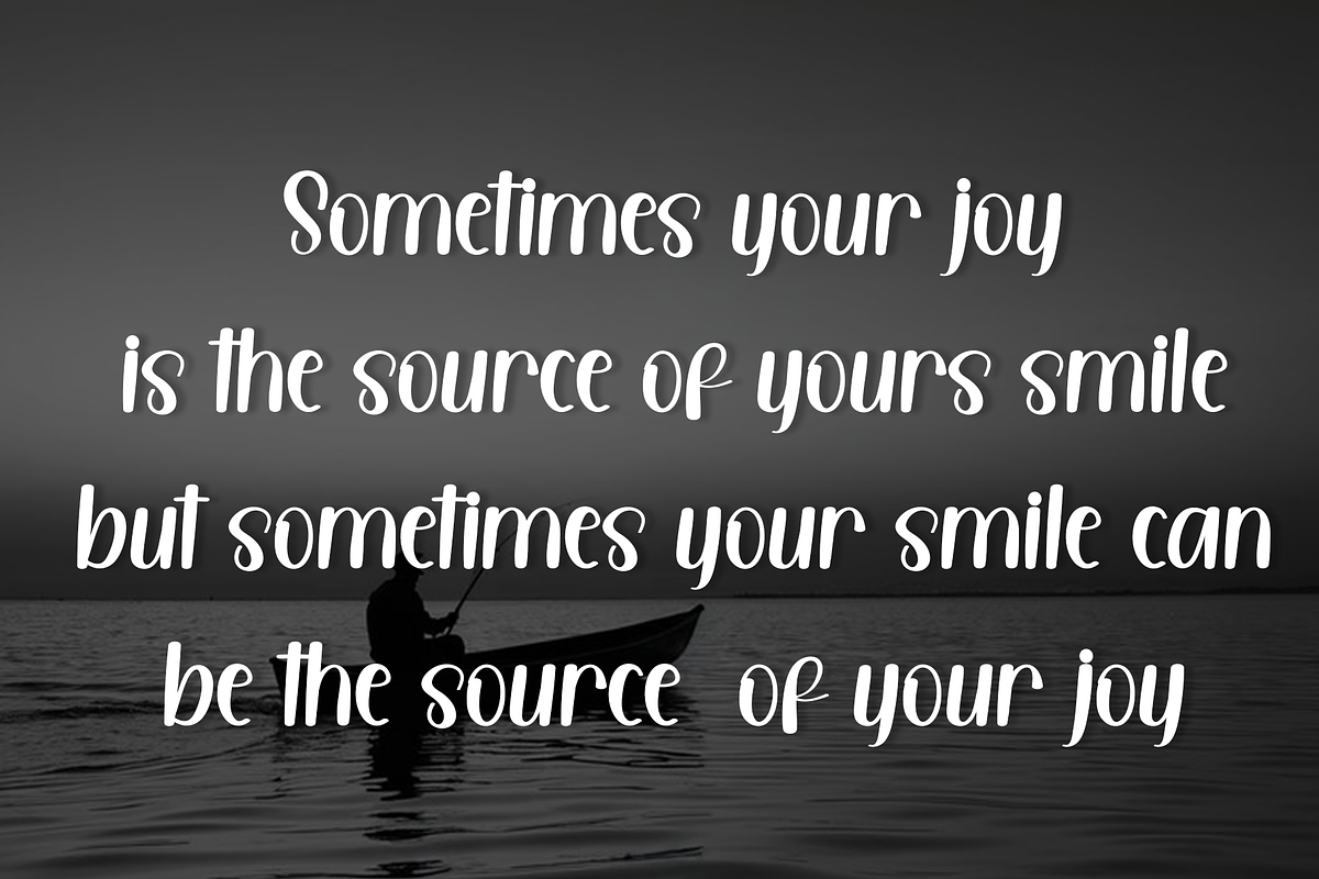 Just Smile, a Handwritten Font by FreshTypeINK (Photo 6 of 8)