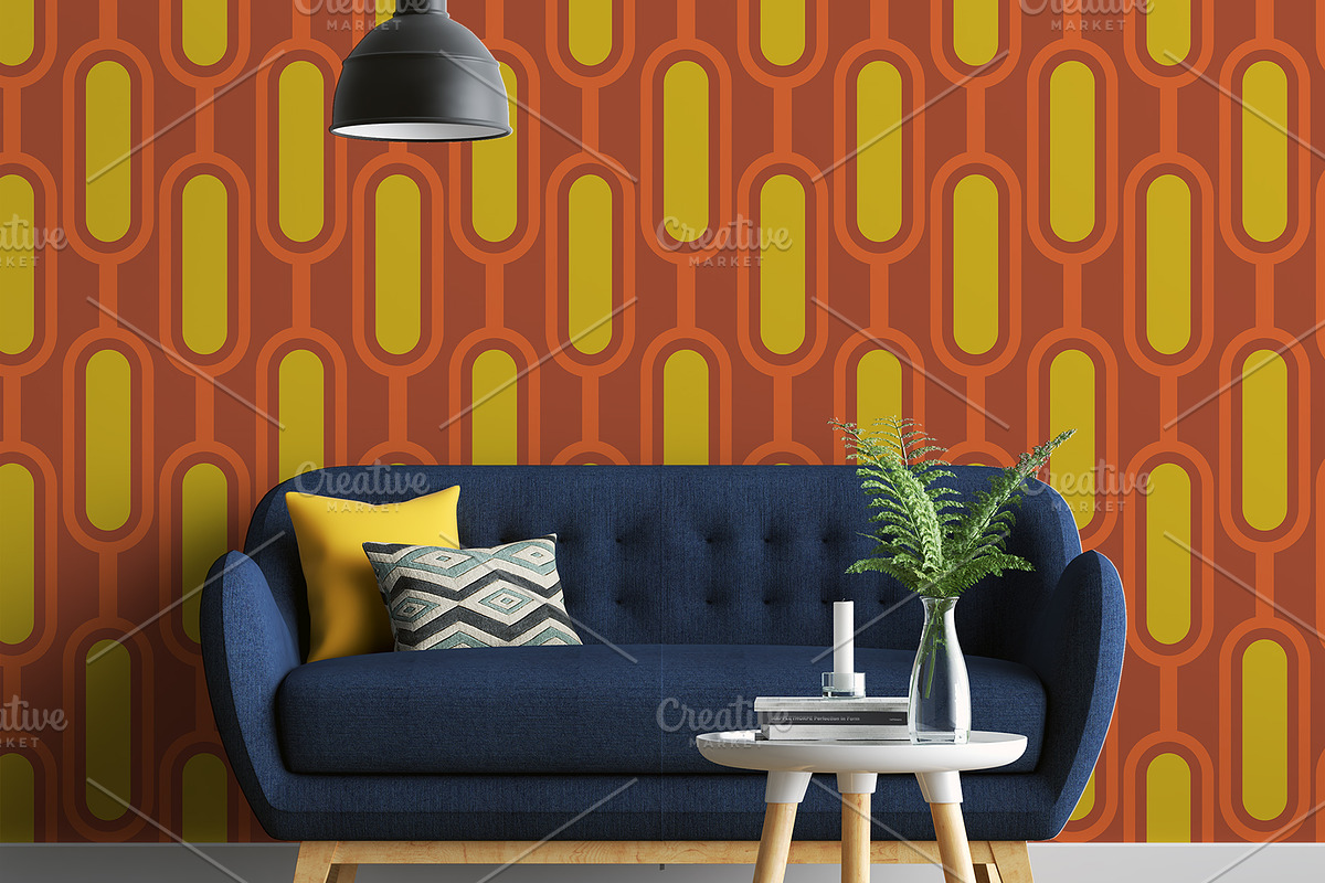 Mid Century Modern Seamless Patterns, a Pattern Graphic by CojoMoxon (Photo 2 of 3)