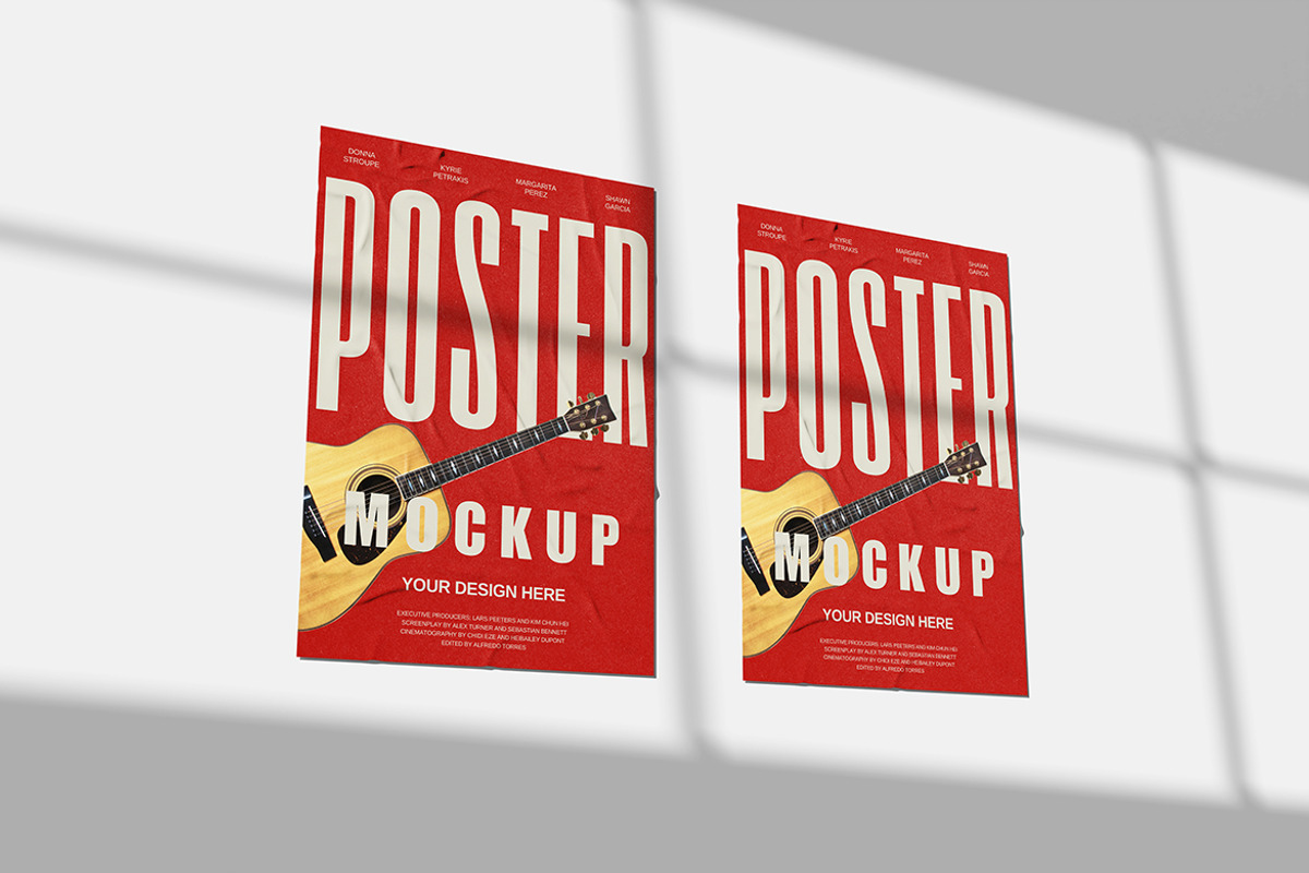 Wall Poster Mockup, an Advertising Mockup by bimockup (Photo 5 of 6)
