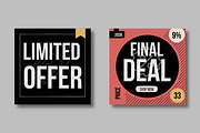 Black Friday Editable Social Media, a Social Media Template by MightyDesign (Thumbnail 4 of 8)