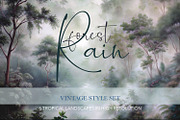 Tropical rainforest graphic set, a Wallpaper Graphic by FleurArt (Thumbnail 1 of 6)