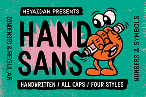 Hand Sans | Handwritten Marker Font