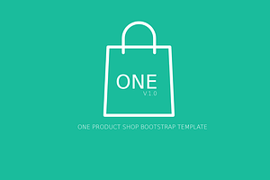 One - 1 Product Shop Template