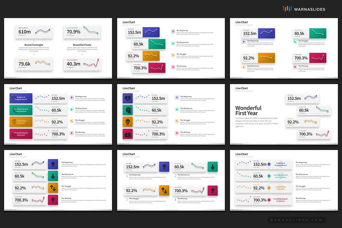 PowerPoint Charts & Graphs, a Presentation Template by Warna Works (Photo 28 of 40)