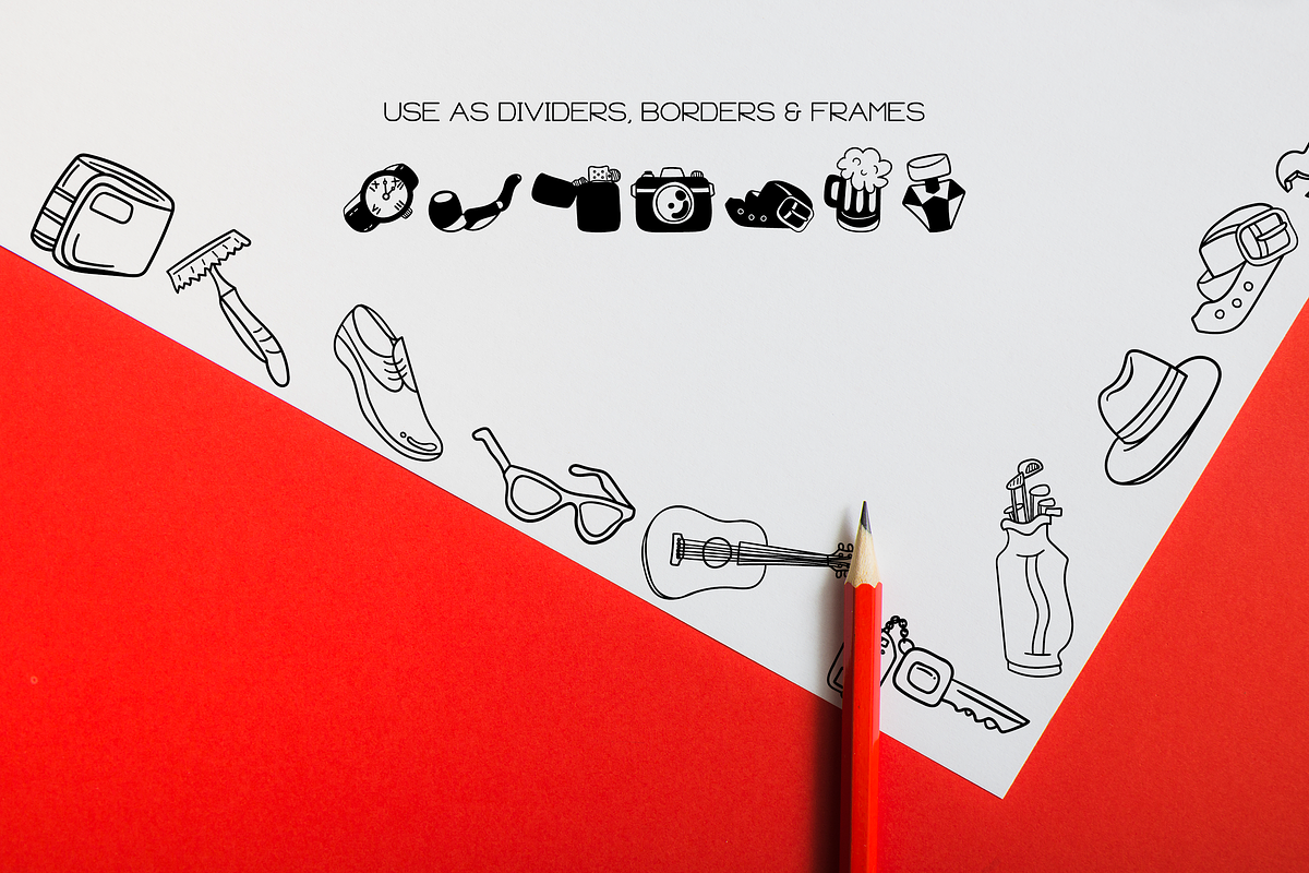 Father's Day Doodles - Dingbats Font, a Symbol Font by WADLEN (Photo 7 of 7)
