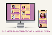 Instagram Link In Bio Website Canva, a Landing Page Template by The Chaos Project (Thumbnail 5 of 8)
