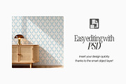 Scandi Wallpaper Mockup For Patterns, a Mockup by First Impression Mockups (Thumbnail 5 of 6)