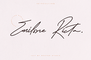 Emilone Ricta | Handwritten, a Handwritten Font by Mozyen Studio (Thumbnail 1 of 10)