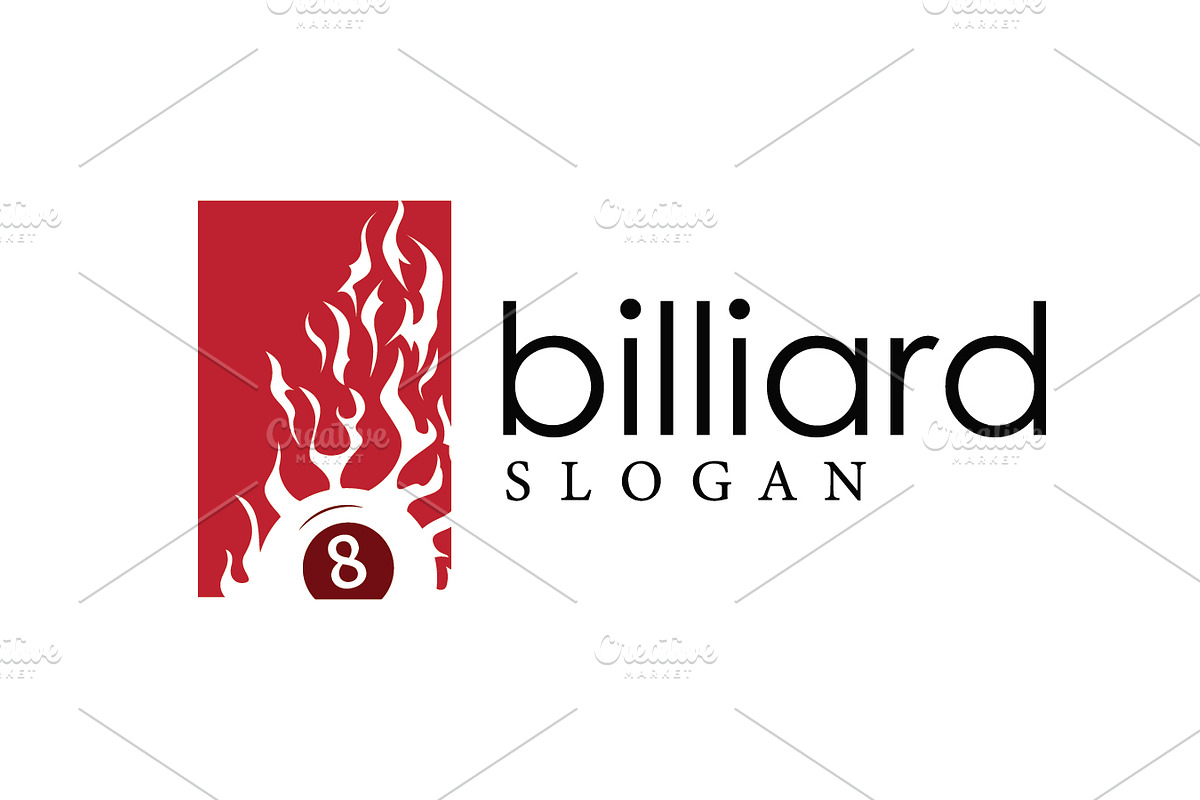 Simple silhouette design billiards, a Branding & Logo Template by Maylianaw28 (Photo 1 of 2)