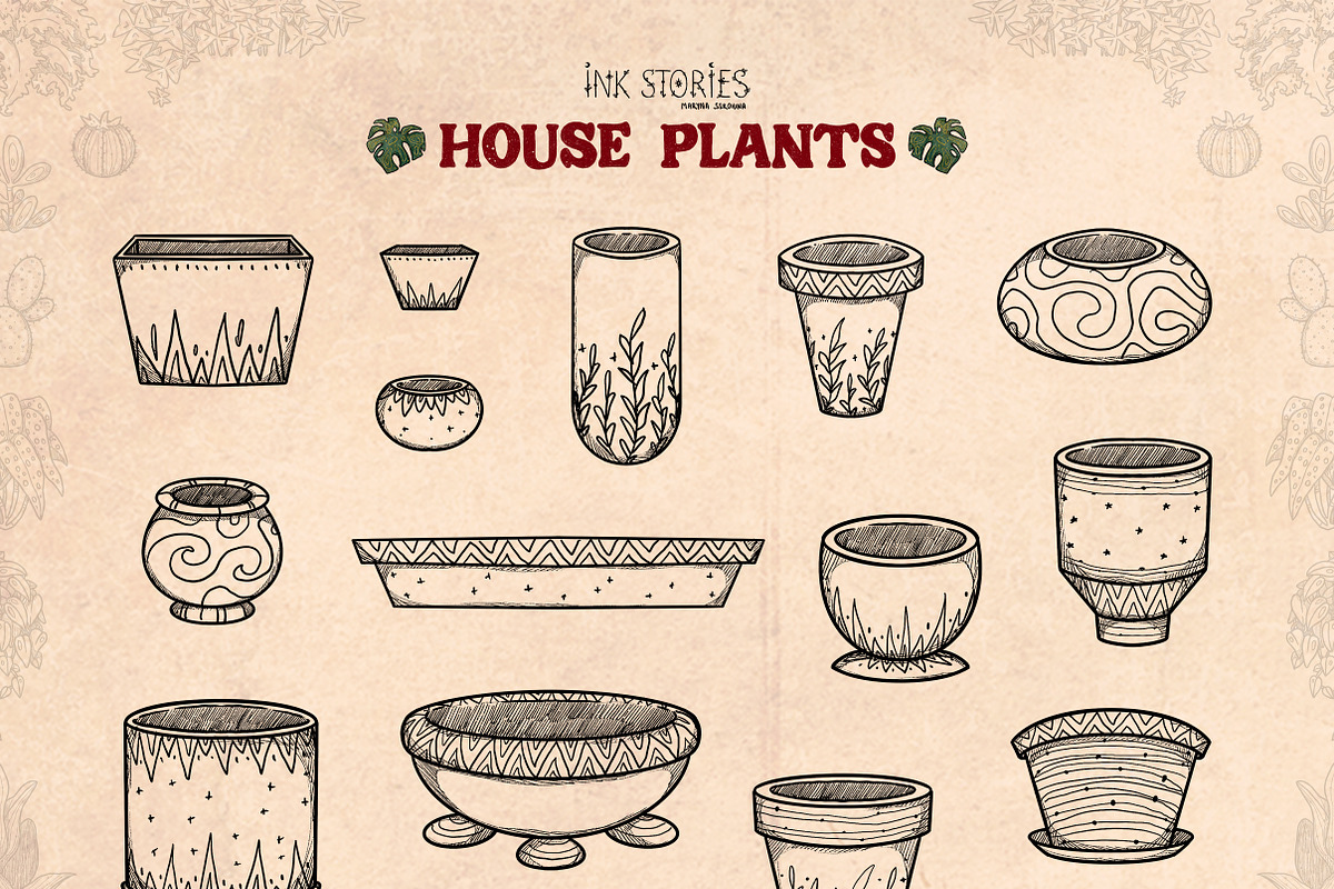 House Plants, an Object Illustration by Ink Stories (Photo 11 of 23)