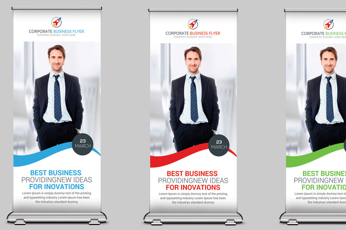 5 Conference Roll-Up Banners Bundle, a Marketing Template by graphicforest (Photo 4 of 5)
