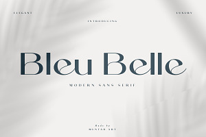 Bleu Belle Modern Sans Serif