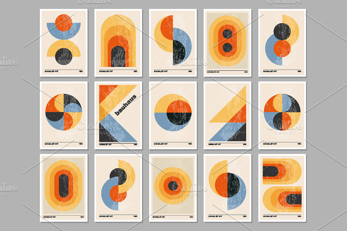 45 Bauhaus Printable Wall Art, a Background Graphic by C Design Studio (Photo 8 of 9)
