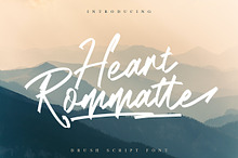 Heart Rommatte - Script Font