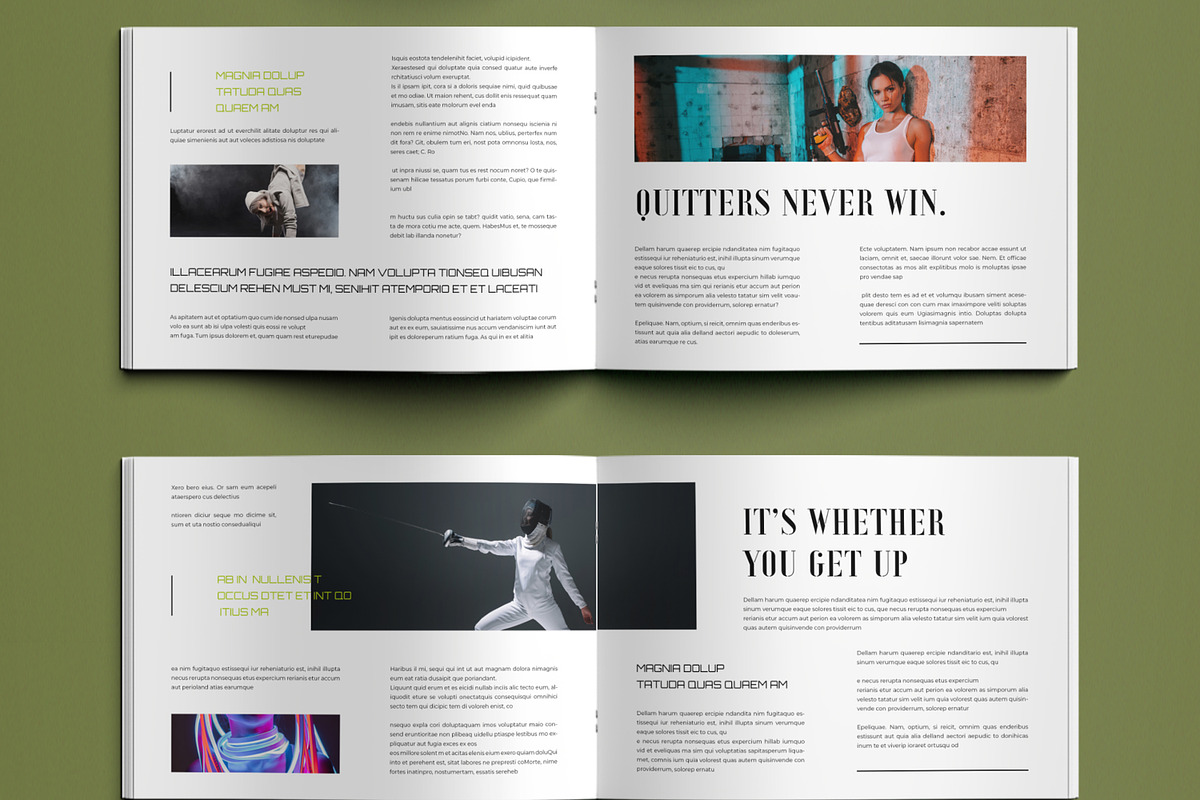Modern Sport Magazine Layout, a Magazine Template by ContestDesign (Photo 5 of 5)