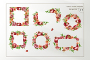 Pomegranates Watercolor collection, a Food Illustration by Farida Bik (Thumbnail 7 of 15)
