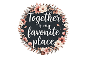 Romantic Love Quote Sublimation, a Seasonal Illustration by Creative design (Thumbnail 6 of 6)