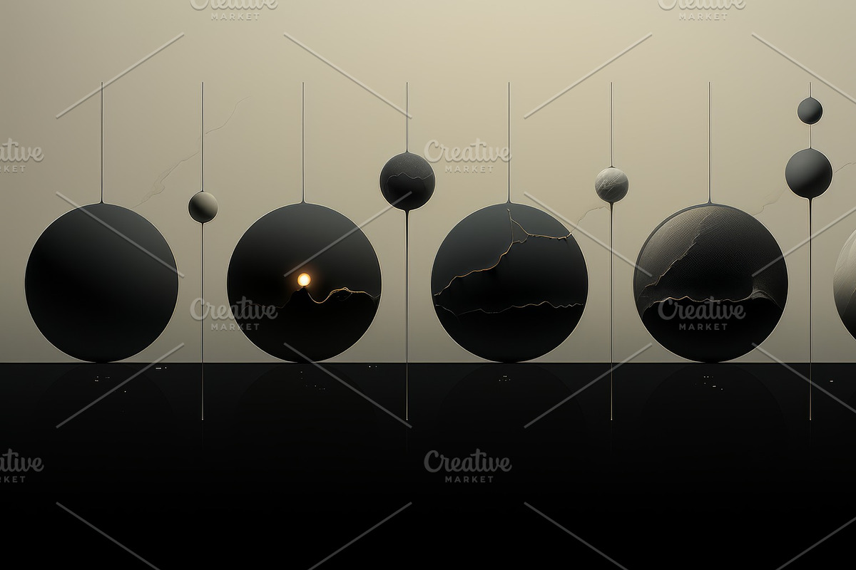 41 Black spheres illustrations, an Object Illustration by Handmadefont (Photo 25 of 41)