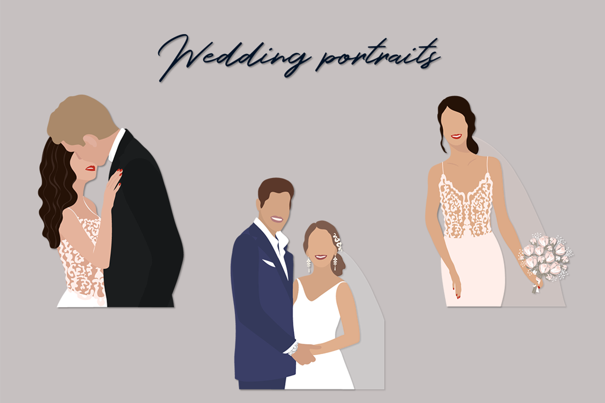 Wedding Collection Illustration Set, a Person Illustration by Irena Art (Photo 12 of 14)