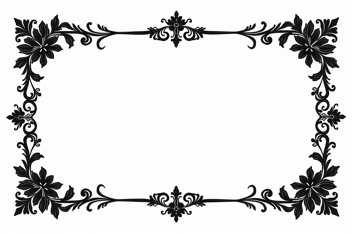 Vintage Frame Laser Cut Files, an Illustration by hafijul (Photo 7 of 9)