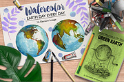Watercolor Earth, a Technology Illustration by Graphobia (Thumbnail 9 of 9)