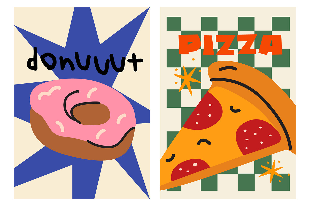 Fast Food Vector Elements, a Food Illustration by Luamor (Photo 8 of 9)