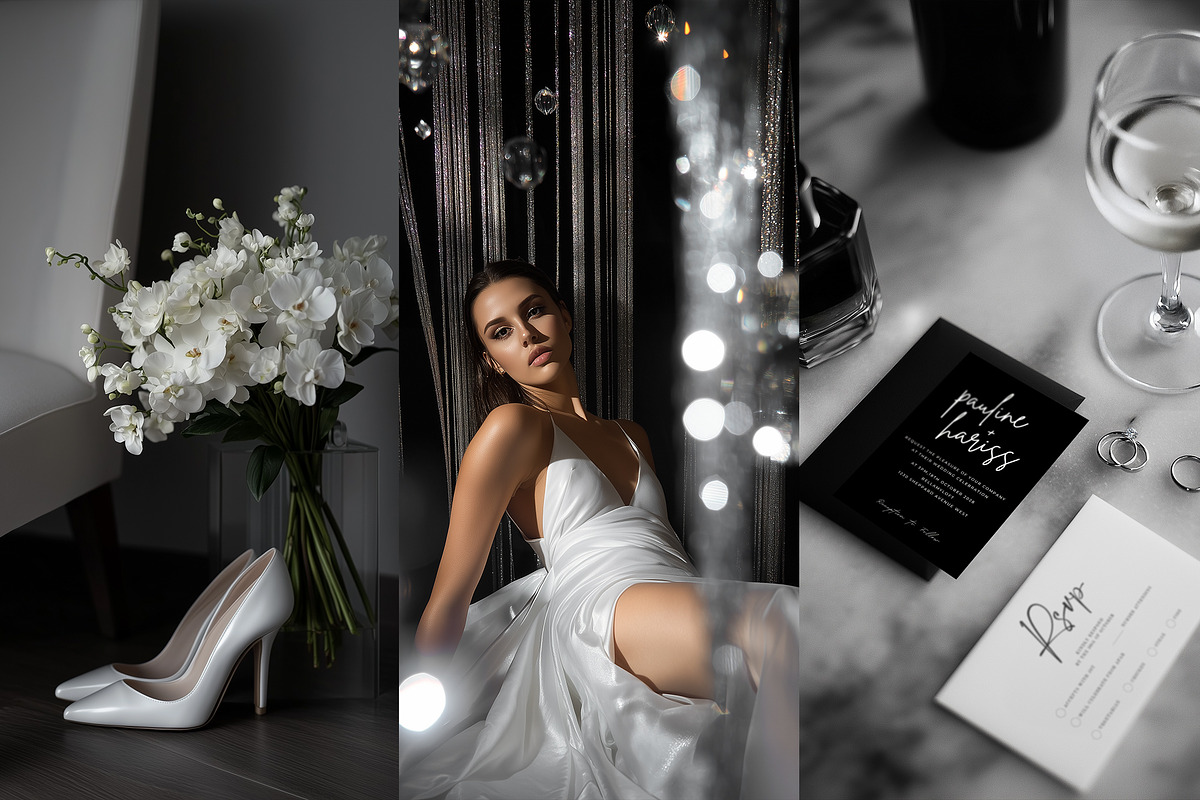 Noir Et Noir 200 Wedding Photos, a Beauty & Fashion Photo by Muse Mockups (Photo 23 of 30)