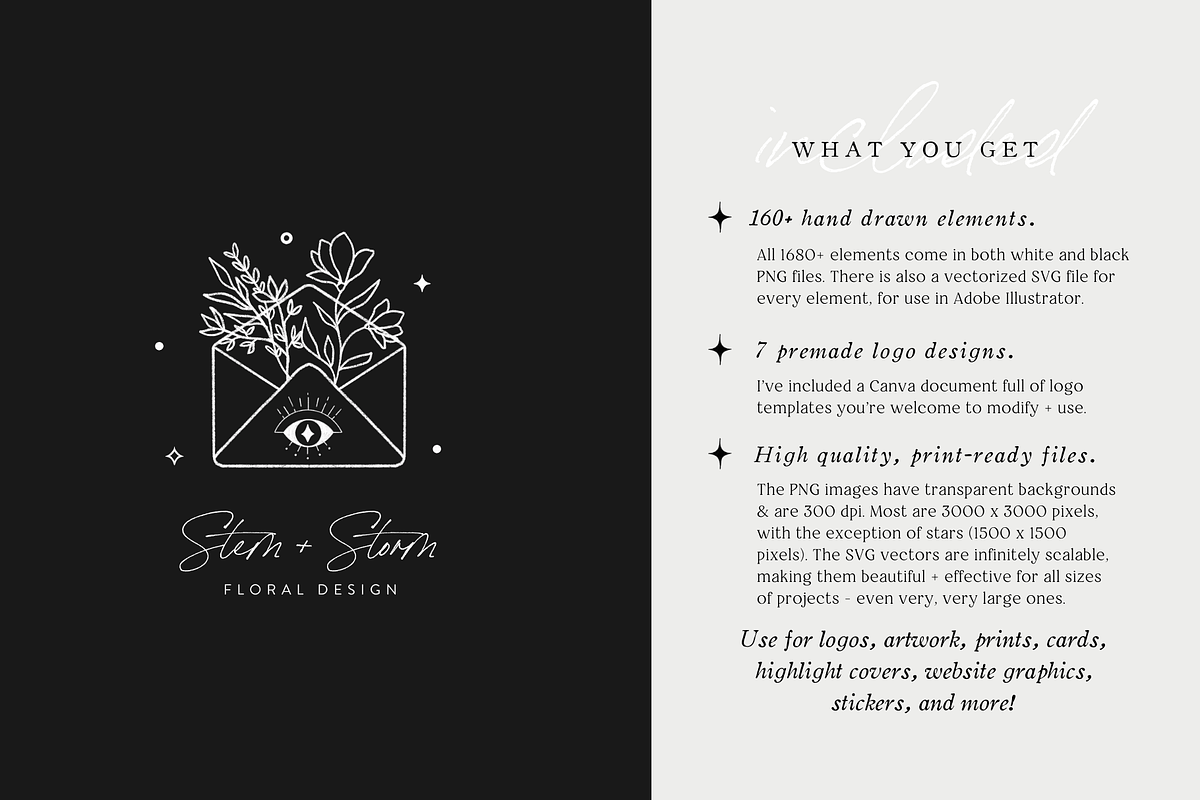 Celestial Magic 2 Logo Branding Art, a Texture Graphic by FEM Creative Studio (Photo 2 of 10)