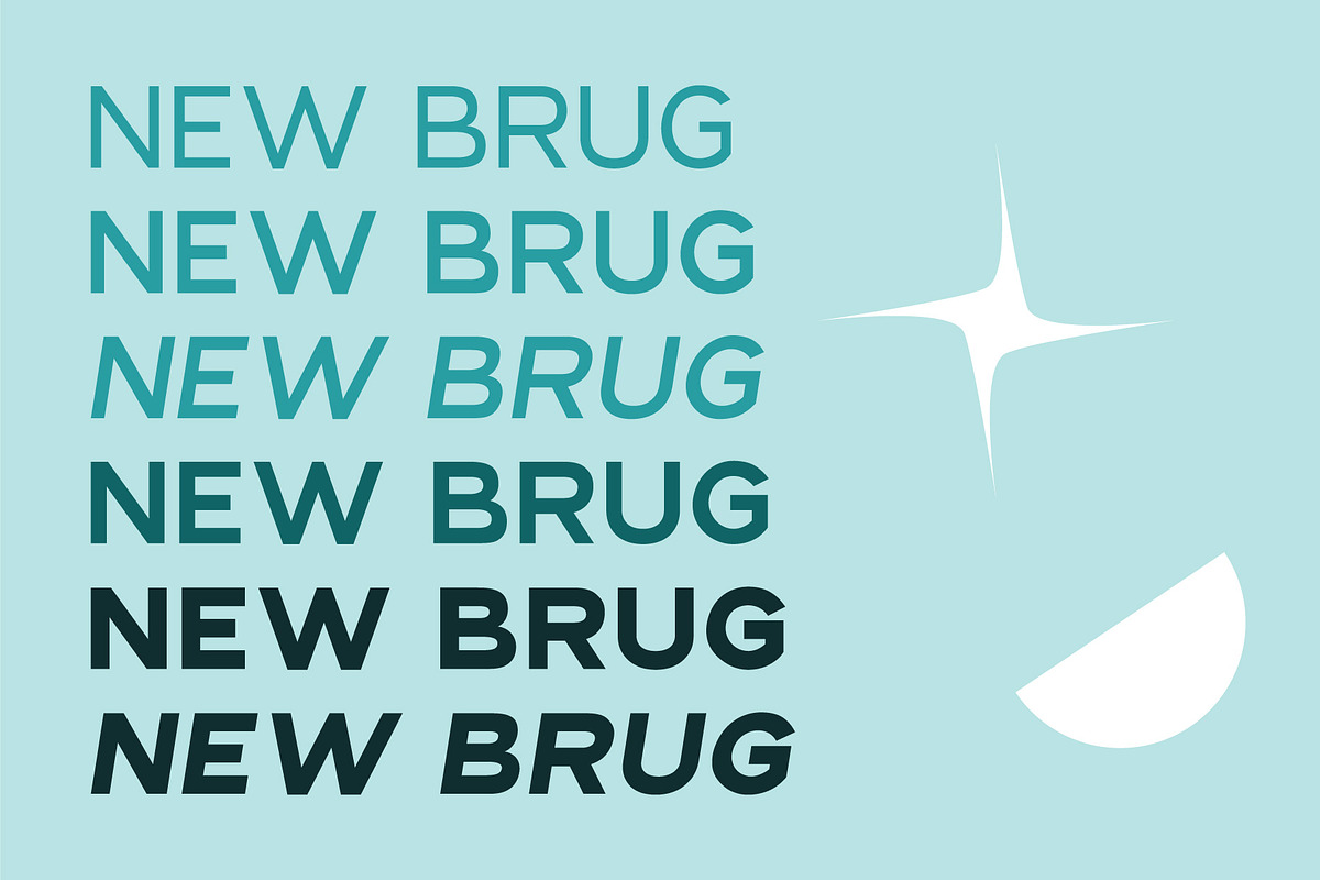 NEW BRUG, a Sans Serif Font by Pustudio (Photo 2 of 6)