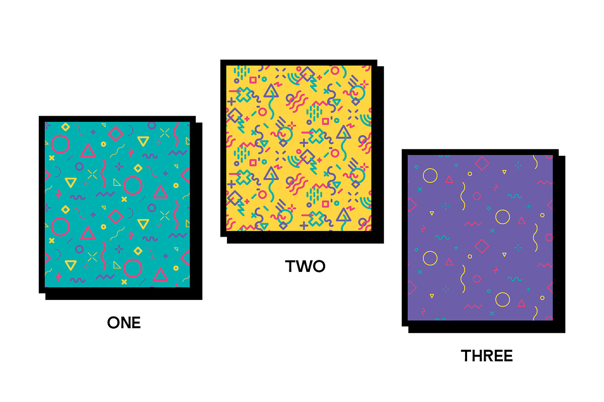 Squiggle Patterns, a Pattern Graphic by FCG Resource Library