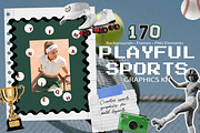 Playful Sports Graphics Kit 170 PNG, an Object Graphic by DreamoraArt (Thumbnail 1 of 10)