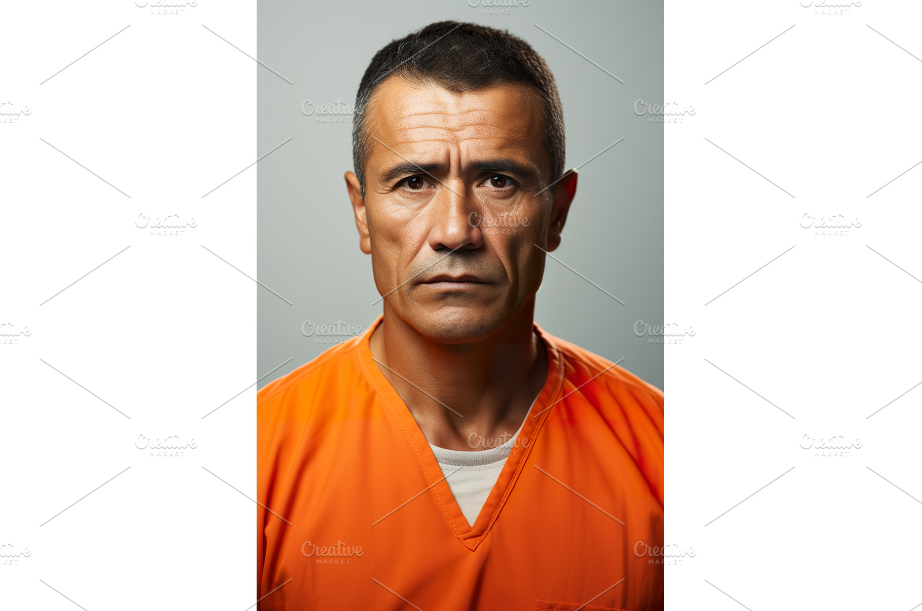 prison mugshot of Hispanic male, a Person Photo by Lermont51