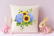 Spring Flowers Bouquet Clipart, an Illustration by RobertsArt (Thumbnail 7 of 7)