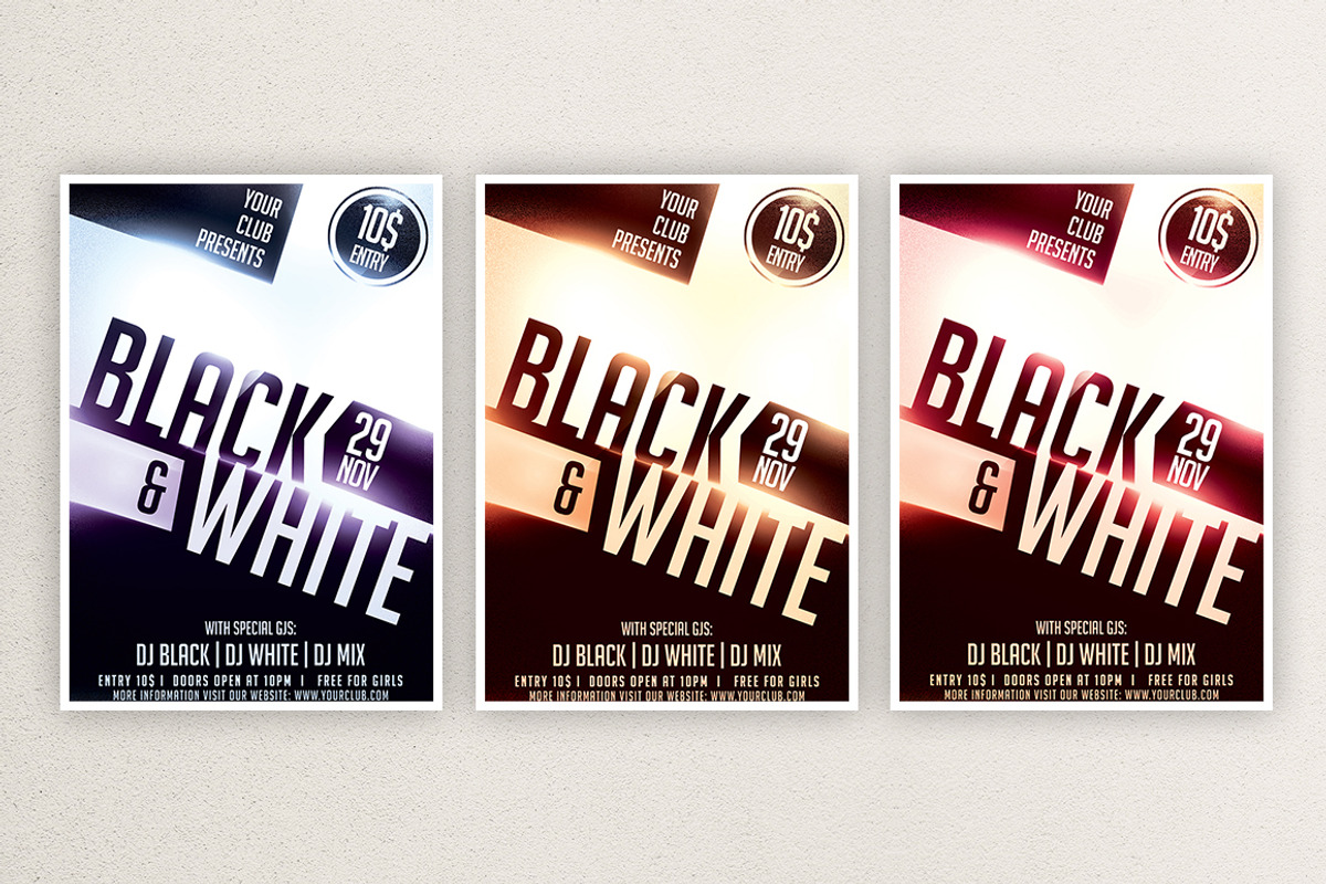 Black and White 1, a Flyer Template by What a Story (Photo 4 of 5)