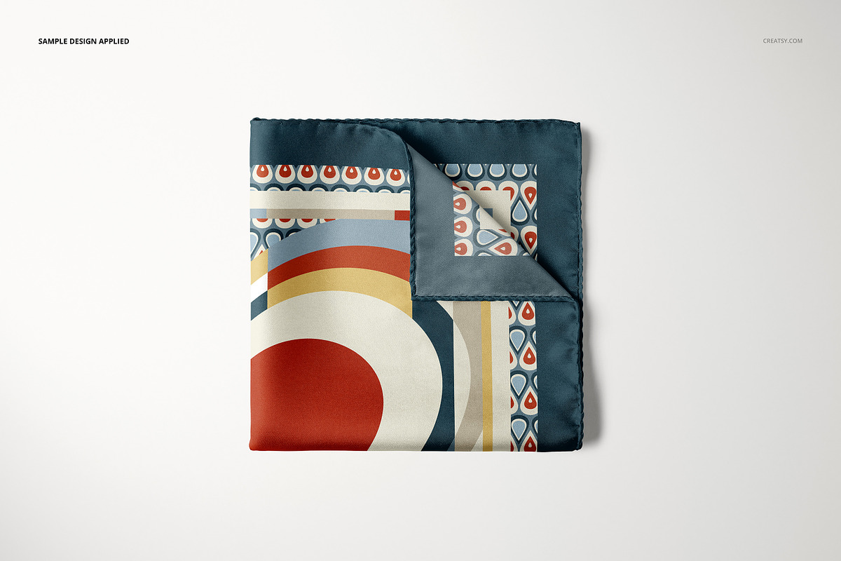 Pocket Square Mockup Set, a Product Mockup by creatsy5 (Photo 10 of 22)