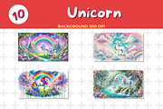 Watercolor Unicorn Background, a Background Graphic by John_Walker (Thumbnail 2 of 4)