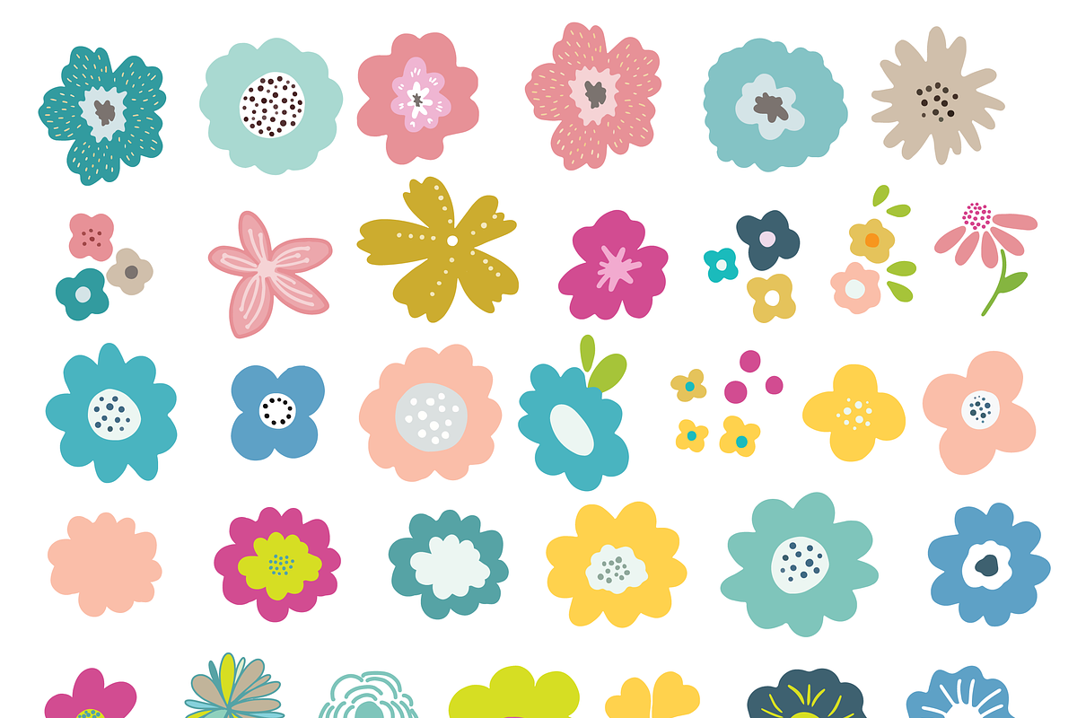 Floral illustrations, vector objects, an Object Graphic by bigmomentsdesign (Photo 7 of 8)