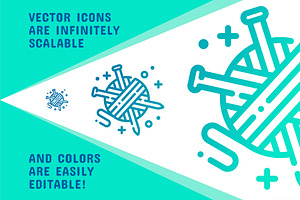 Craft Craze Line Art Icon Set