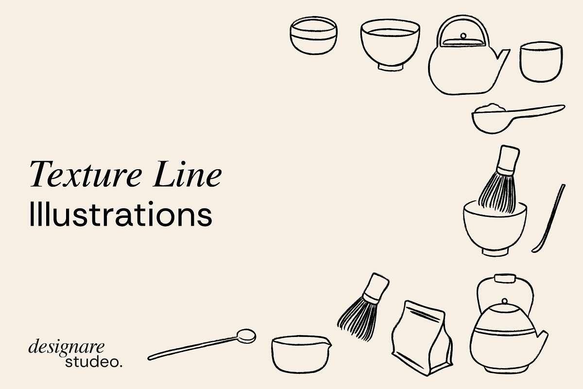 The Matcha Set Illustrations, an Illustration by ginni illustrations (Photo 3 of 5)