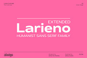 Larieno Extended, a Sans Serif Font by Zafara Studios (Thumbnail 1 of 12)