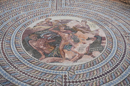 Mosaic At House Of Theseus, Cyprus