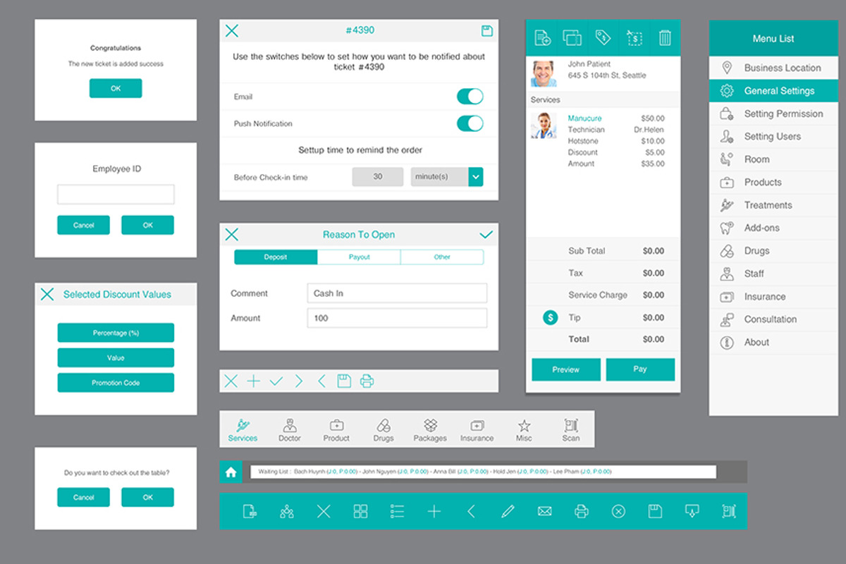 Elite Touch Dental UI Graphic Assets, an App Template by hoangpts (Photo 13 of 14)