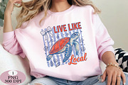 Retro Summer Sarcastic Beach Turtle, an Illustration by Daily.Designs (Thumbnail 3 of 5)