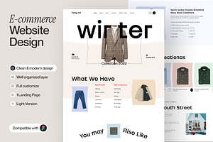 E-commerce Landing Page, a Design Template by sajon.co